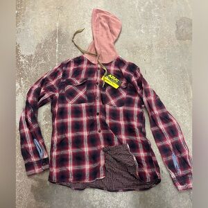 Nwt azur swifty taylor swift Red and Black Plaid Hoodie Shirt